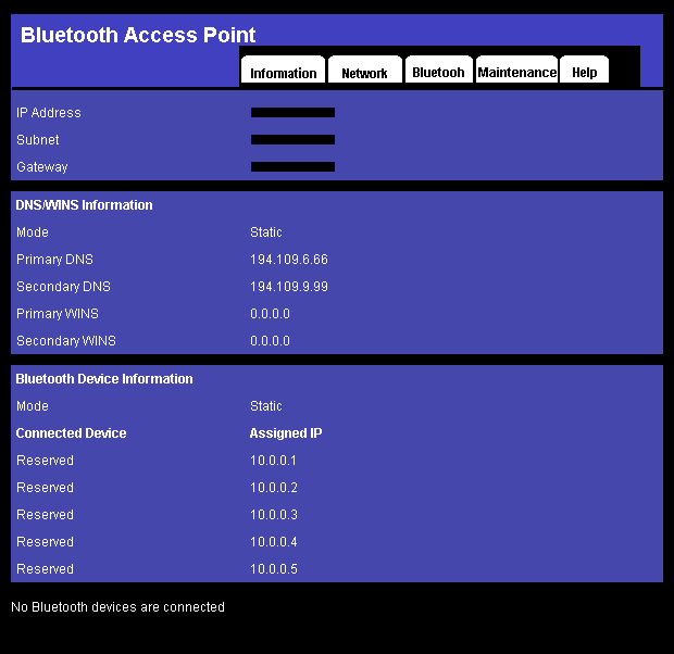 Example Bluetooth Address Tech doc's & info by GHG